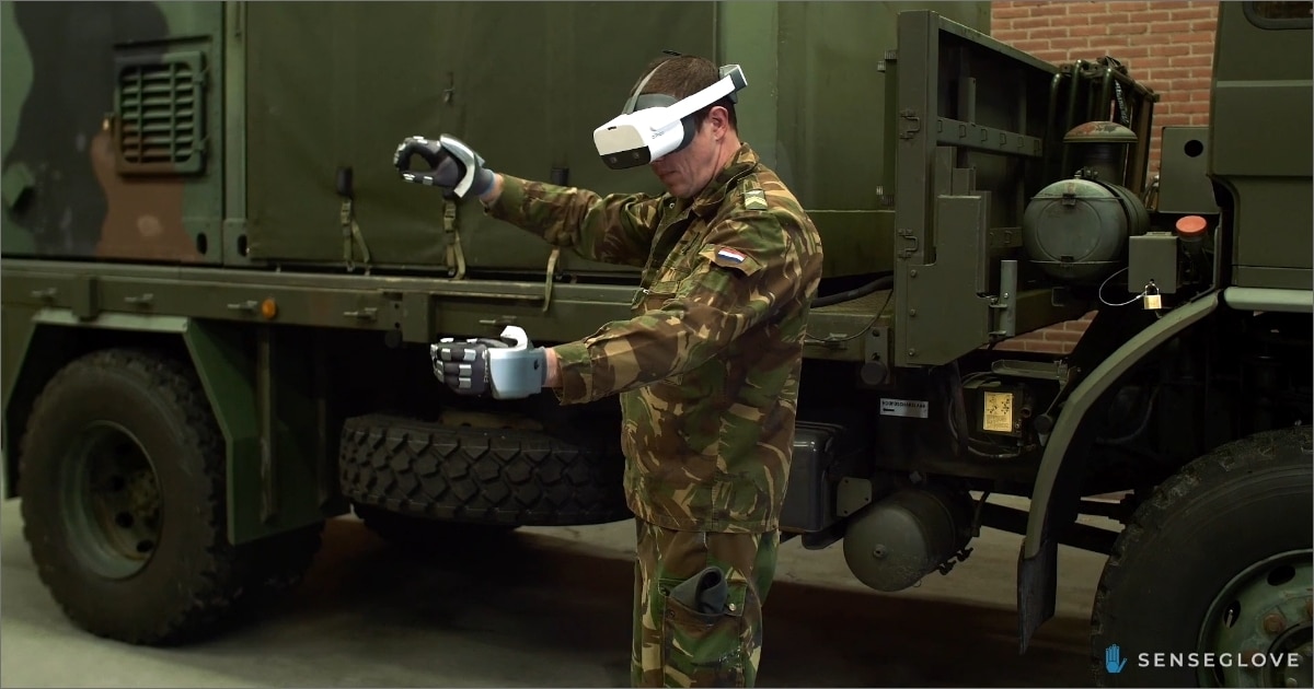 How Tactile VR Gloves Improve Military Training