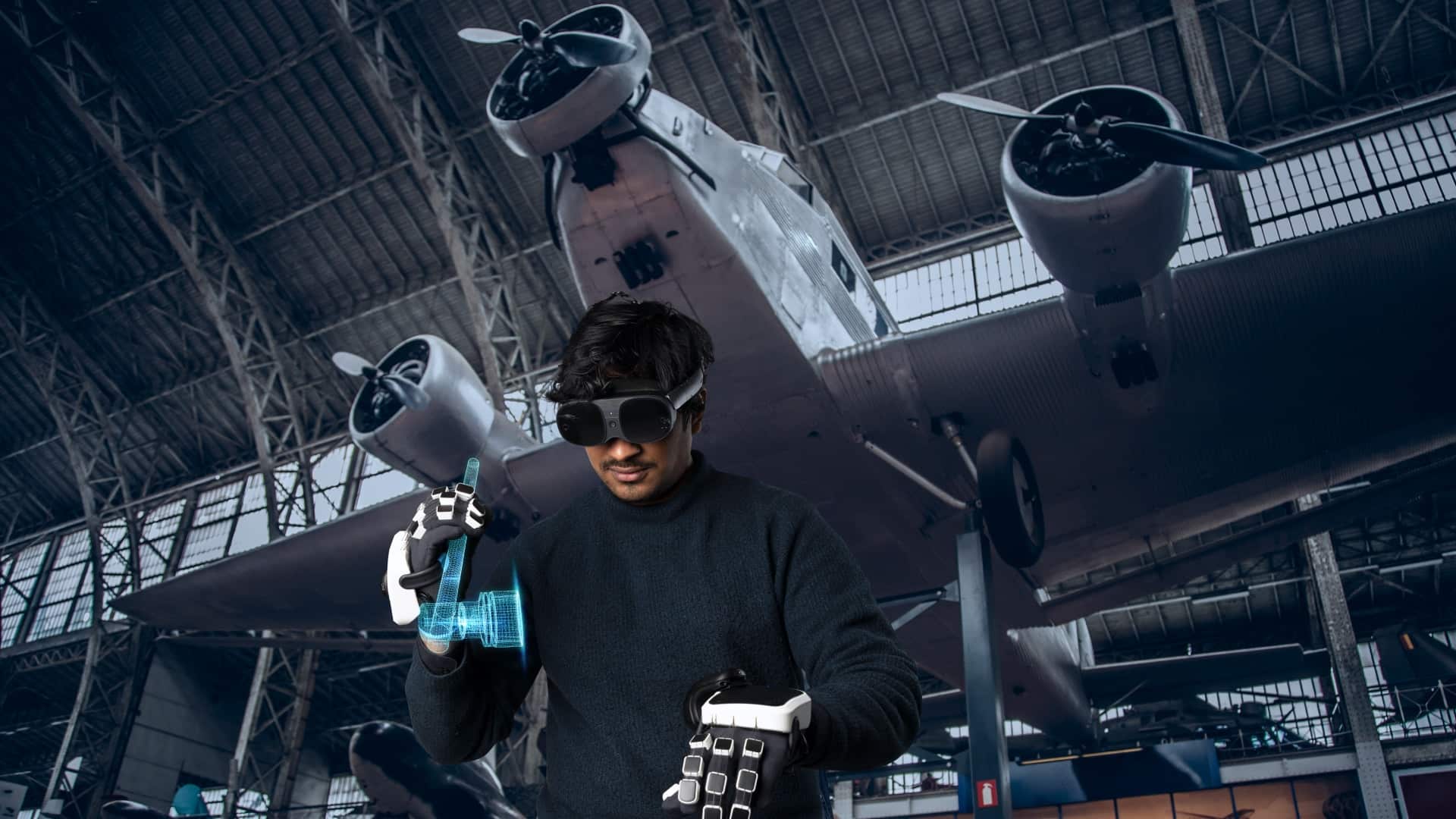 VR haptic gloves for training